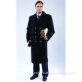 Overcoat black with gold plated buttons